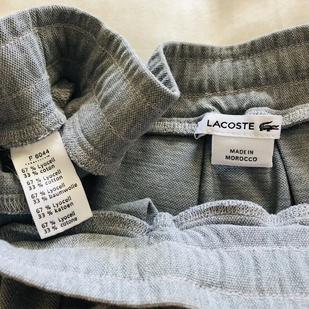 LaCoste Casual Grey Midi Skirt with Drawstring Waist Size L Very Good Condition - Picture 3 of 6